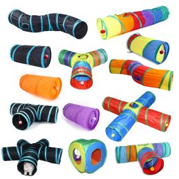 Cat Tunnel Pet Supplies Cat S T Pass Play Tunnel Foldable Cat Tunnel Cat Toy Breathable Drill Barrel for Indoor loud paper
