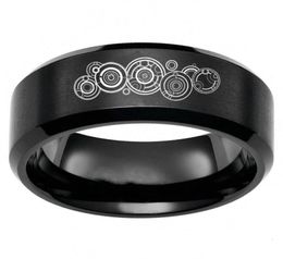 Fashion Doctor Who Seal Of Rassilon Symbol Rings Stainless Steel Band Mens Jewelry Gift Size 61361950944104425