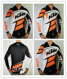 BrandKTM Motocross jerseys T shirts OFF ROAD motorcycle Bicycle Cycling Jerseys Breathable Sweatshirt MTB Downhill jersey Quick D5706377