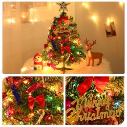 30/50cm Desktop Cute Miniature Model Tree Mini Christmas Tree Artifical Small Tree Merry Christmas Table Deco Ornament Xmas Gift