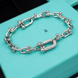 Designer Bracelet Luxury Chain Bracelet Womens Bracelets Brand Letter Diamond Design Bracelets For Women Jewelry Gift