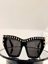 Cat Eye Gold Studed Sunglasses BlackGrey for Women Summer Sunnies UV400 Lens5899291