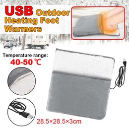 Carpets USB Charging Power Saving Electric Foot Warmer Heater Soft Plush Improve Sleeping Household Warming Mat Washable