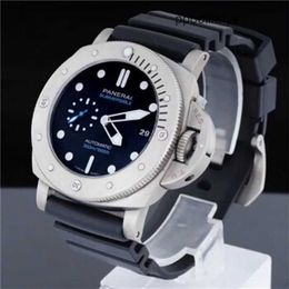 Luxury Watches Paneraiss Luminor Watch Italian Design Full set of diving series PAM01305 mechanical mens watch titanium metal 47 gauge watch waterproof watch secon