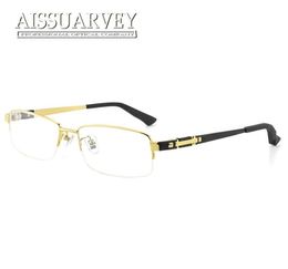 Titanium Wooden Men Eyeglasses Frame Optical Eyewear Prescription Top Quality Glasses Frame Business Classic Black Golden5462622