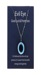 1PC Blue Glass Evil Eye Pendants Necklace For Women Men Turkey Lucky Necklace Choker Jewellery Accessories2627761