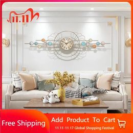 Wall Clocks Silent Large Clock Decorative Living Room Electronic Luxury Modern Design Watches Reloj Pared Office Decoration