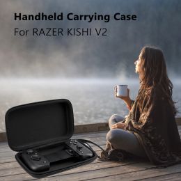 Bags Portable Mobile Game Controller Bags with Hand Rope Mobile Gaming Controller Case Shock Proof Hard Shell Case for RAZER KISHI V2