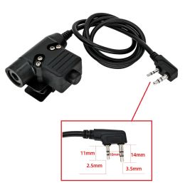 Accessories TS TACSKY Tactical PTT Adapter U94 PTT kenwood plug for Baofeng UV5R UV82 radios & Tactical Headset