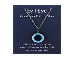 1PC Blue Glass Evil Eye Pendants Necklace For Women Men Turkey Lucky Necklace Choker Jewellery Accessories1084755