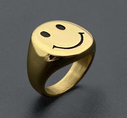 New Style Gold Color Stainless Steel Rings for Women Retro Antique Finger Ring Party Jewelry Gifts Free Shipping 2011103193505