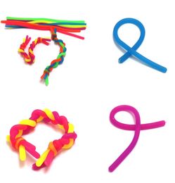 Rope Noodle Ropes Sensory Toys for Kids Adult Abreact Flexible Glue Ropes Stretchy String Neon Slings H222026030021