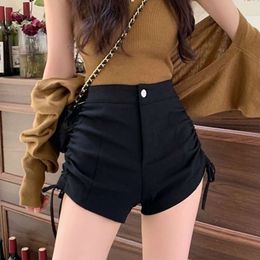 Designer Womens Pants Capris Pants for Women in Spring and Autumn New Style for Small People High Waist Thin Fold Drawstring Shorts Versatile Tight Casual Summer Hot p