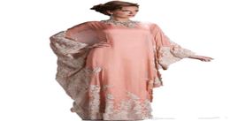 2020 New lace evening dress with long sleeves dubai decals kaftan dress fashion dubai Arab clothing Party Dresses 3891321021