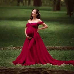 Maternity Dresses Lace Maternity Dress Photography Photo trailing short sleeve maxi dress Pregnant Women Clothes Pregnancy Dress for Photo Shoot 24412