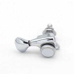 Cables 6Pcs Left/Right Guitar Tuning Pegs Lock Tuners Guitar String Machine Heads For Acoustic Electric Guitar Chrome