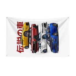 90x150cm JDM car Flag Polyester Printed Racing Car Banner For Decor1