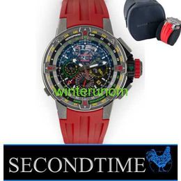 Swiss Luxury Watch RM Wristwatch Richardmills Rm60-01 48mm Titanium Flyback Chronograph Annual Calendar Regatta HBLR