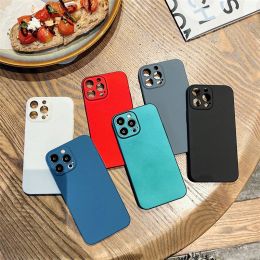 Ultra Thin Matte PC Sandstone Hard Shockproof Phone Case For iPhone 15 14 13 12 Mini 11 Pro Max X XR XS Max 7 8 Plus SE 2 Cover