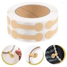 Jewelry Pouches 500Pcs Labels Self Adhesive Price Dumbell Tags Necklace Ring Paper Accessories DIY Display Tool