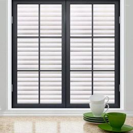 Window Stickers Privacy Film Static Cling Removable Frosted Glass Bathroom Blinds Pattern Decor Wall