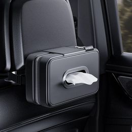 Car Tissue Holder Backseat Masks Dispenser Multifunctional Belt Leather Napkin Box Organiser Tissue Box Car Supplies