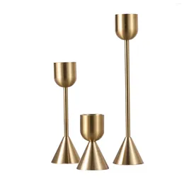 Candle Holders Luxury Metal Wedding Candlestick For Vintage Gold Valentine's Day Decorations Wholesales