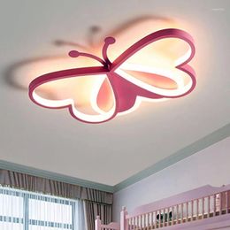 Ceiling Lights Wholesale Butterfly Led Light Decoration Cartoon Girls Kids Room Lamp For Bedroom