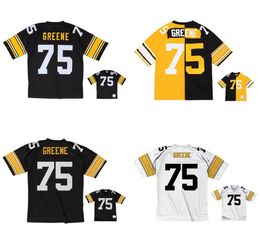 Stitched football Jerseys 75 Joe Greene 1975 mesh Legacy Retired retro Classics Jersey Men women youth S-6XL