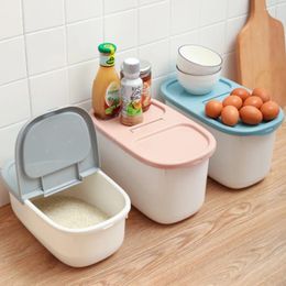 Storage Bottles Sealed Food Container Household Moisture-proof Plastic Rice Bucket Grains Insect-proof