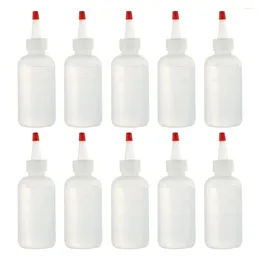 Storage Bottles 10 Pcs Condiment Bottle Plastic Containers Cover Squeeze Sauce Cap Travel Toiletries