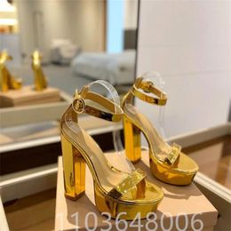 Dress Shoes Luxury High Heel Fashion Platform Women Summer Silver Gold Party Pumps Brand Ladies Solid Color Charming Sapatos