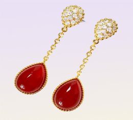 Classic Fashion Charm Chandelier Dangle Earrings For Women 18k Gold Plated Crystal Earring Woman Halloween Christmas Accessories W5120460