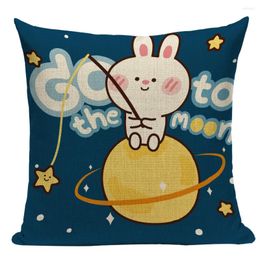 Pillow Pillowcase 45x45 Decorative Cover Cartoon Sofa European Nordic Home Decor Upholstery E2225