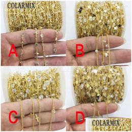 Chains 3 Metres Handcrafted Chain Necklace Mti Kinds Crystal Beaded Rosary Accessories For Jewellery Making 51116 Drop Delivery Necklace Otl59