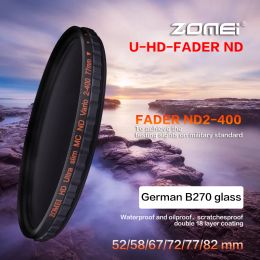 Parts Zomei Hd Slim Adjustable Fader Nd2400 Filter Neutral Density Nd Optical Glass for Canon Nikon Dslr Camera Lens