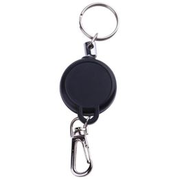 Multifunctional Retractable Keychain Zinc Alloy ABS Name Tag Card Holder Key Ring Chain Pull Clip Keyring Outdoor Survival Sport8289106