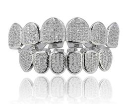 single tooth grill Diamond Braces Vampire Teeth Hip Hop Personality Fangs Teeth Gold Silver Teeth Womenmen Dental Grills Jewelry659899861