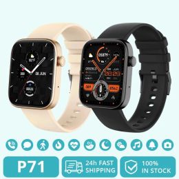 NEW P71 Voice Calling Smartwatch Men Health Monitoring IP68 Waterproof Smart Notifications Voice Assistant Women Smart Watch