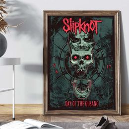 Classic Heavy Metal Rock S-Slipknot Poster Anime Posters Sticky HD Quality Wall Art Retro canvas painting for Home boy Room Deco