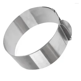 Baking Moulds Stainless Steel Round Cake Mold 16-30Cm Mousse Ring Adjustable Stretch Heightened 15Cm High