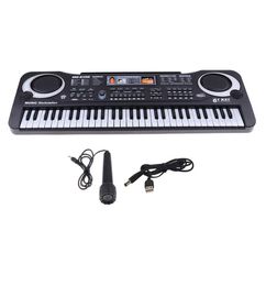 61 Keys Dijital Müzik Elektronik Klavye Key Pound Elektrik Piyano Çocukları Çocuk Hediye Okulu Öğretim Müzik Kiti8074322