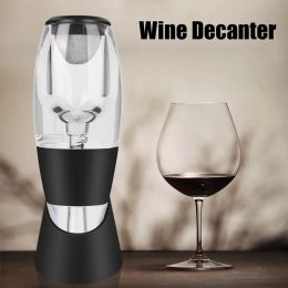 Professional Wine Decanter Pourer With Philtre and Base Quick Sobering Red Wine Whisky Aerator Dispenser For Bar Party Kitchen