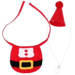 Dog Apparel Pet Supplies Christmas Bib Headgear Cat Decorations Felt Collars Hat Dogs Vacation Hats