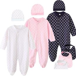 Rompers Ins Baby Brand Clothes Romper New Cotton Newborn Girls Boy Spring Autumn Kids Designer Infant Jumpsuits Drop Delivery Maternit Otnkf