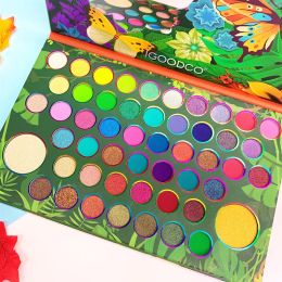 Shadow 51 Colors Pearlescent Matte Glitter Multicolor Eyeshadow Palette Makeup Easy to Wear Loose Glitter Eyeshadow Waterproof Palette