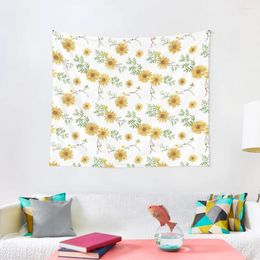 Tapestries Sunpower Sunflower Tapestry Aesthetic Room Decor Korean Wall Hangings Decoration