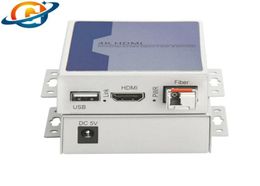 4K Fiber Optic Extenders USB20 KVM Switch with 10G SFP Singlemode Simplex 10km LC Uncompressed7767348