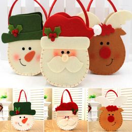 Gift Wrap Cute Xmas Bags Sweet Candy Stocking Handbag Christmas Party Decor 3 Styles