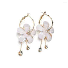 Dangle Earrings Petal Earings Women Tassel Flower For Korean Style Vintage The Flowers